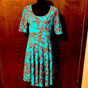 Gorgeous lularoe swallow super cute dress size xl NWOT